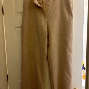 Jones |Wear Tan Linen Blend  Pants - Size 14
